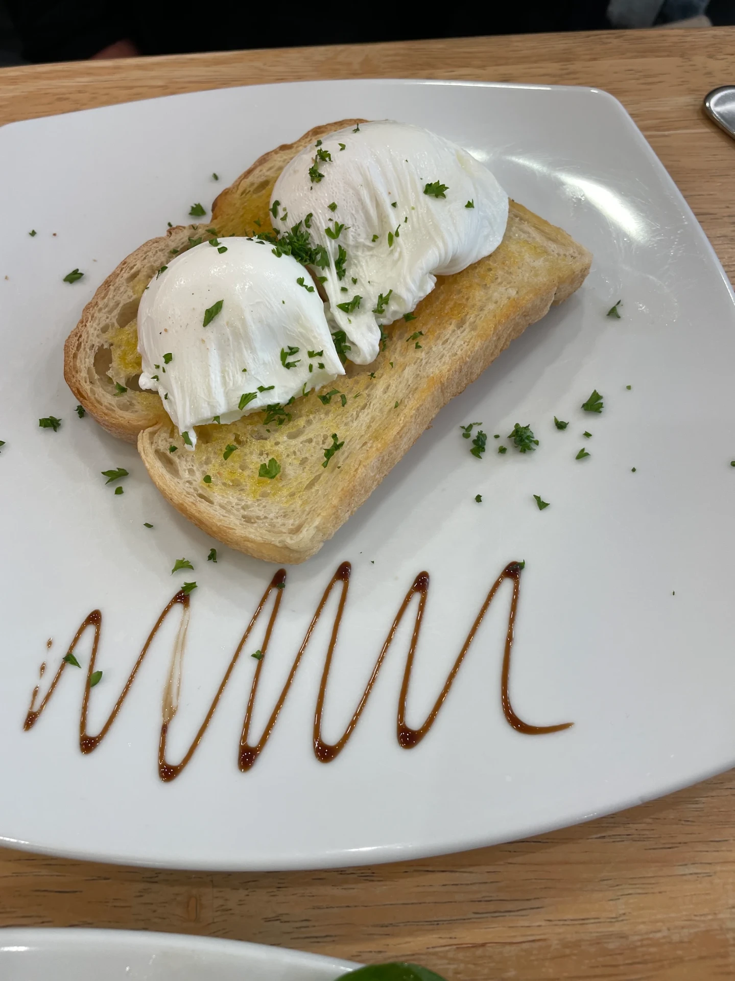 Poached eggs on sourdough
